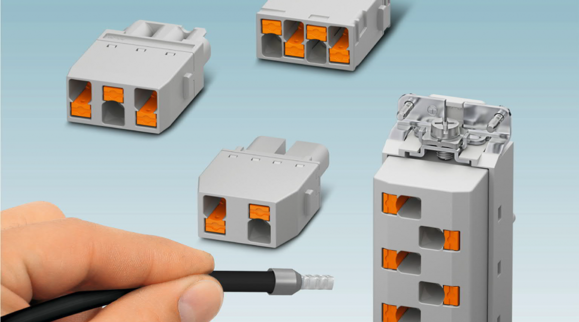 Push-in para cables de alimentación