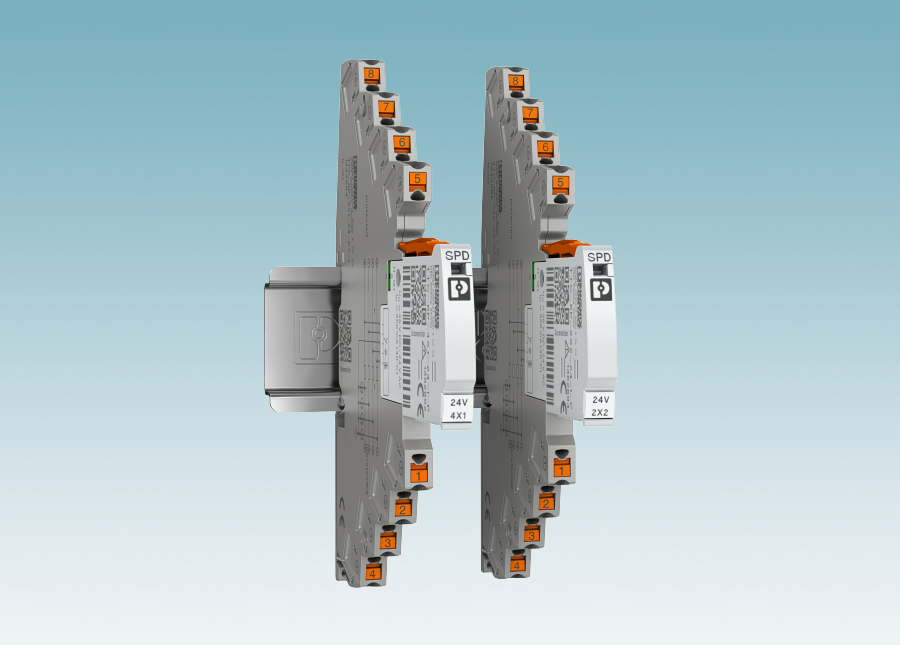 Protección contra sobretensiones estrecha para 4 conductores