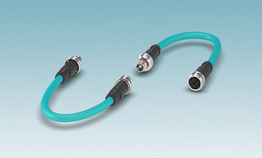 Conectores M12 Push-Pull confeccionados para aplicaciones Ethernet